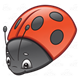 Ladybug red with black spots