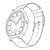 Man's Watch Line PNG
