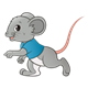 Boy Mouse with a blue shirt