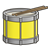 Yellow Drum Color PNG