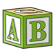 Green Block with ABC