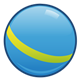 Blue Ball with yellow stripe