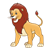 Wild Lion Color PNG