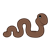 Brown Worm Color PNG