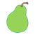 Green Pear Color PNG