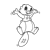 Jumping Beaver Line PNG