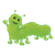 Green Inchworm Color PNG