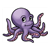 Purple Octopus Color PDF
