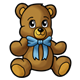 Teddy Bear with a blue bow