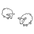 Fluffy Sheep Line PNG