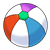 Beach Ball Color PNG