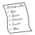 Grocery List Line PNG