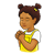Girl Praying Color PNG