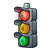 Red Traffic Light Color PNG