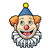 Smiling Clown Face Color PNG