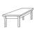 Coffee Table Line PNG