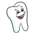 Happy Tooth Color PNG