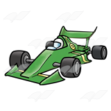 Green #5 Racecar