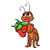 Ant and Strawberry Color PDF