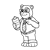Business Bear Line PNG