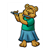 Bear Playing Flute Color PDF
