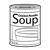 Soup Can Line PNG