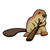 Beaver Gnawing Stick Color PDF