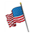 Waving American Flag Color PDF