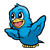 Happy Baby Bird Color PNG