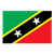 Saint Kitts and Nevis Flag Color PNG