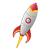 Rocket Color PNG