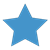 Blue Star Color PNG
