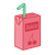 Cherry Juice Box Color PNG