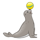Gray Seal balancing ball
