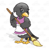 Sweeping Crow