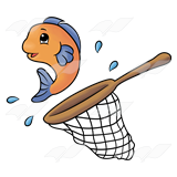 Abeka | Clip Art | Jumping Fish—out of net