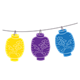 Japanese Lanterns yellow, purple, blue