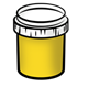 Yellow Paint Jar 