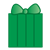 Small Green Present Color PNG