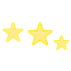 Three Yellow Stars horizontal