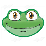 Green Frog Head