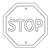 Red Stop Sign Line PNG