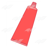 Red Toothpaste Tube