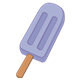 Purple Ice Pop on a stick