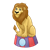 Circus Lion Color PNG