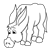 Brown Donkey Line PNG