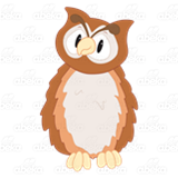 Owl with Curved Beak