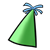 Green Party Hat Color PNG