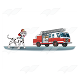 Fire Engine and Dog