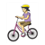 Girl Riding Bike Color PDF